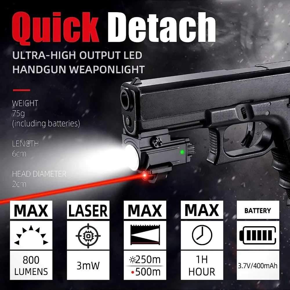 800 Lumens Tactical LED Flashl - đánh giá và giá Timing Light Gun