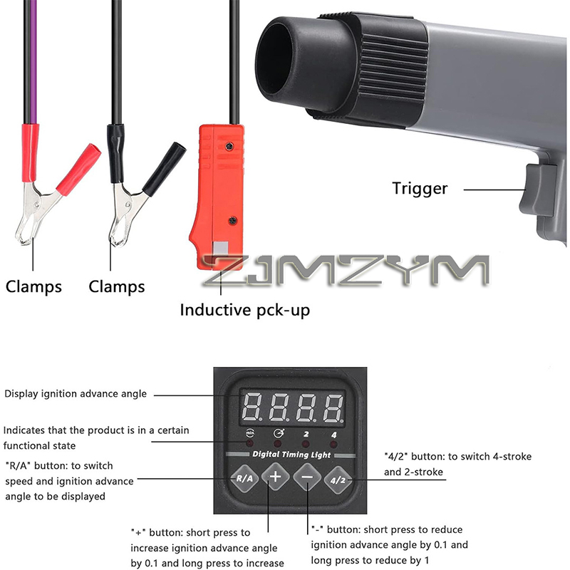 12V Digital Display Ignition T - đánh giá và giá Timing Light Gun
