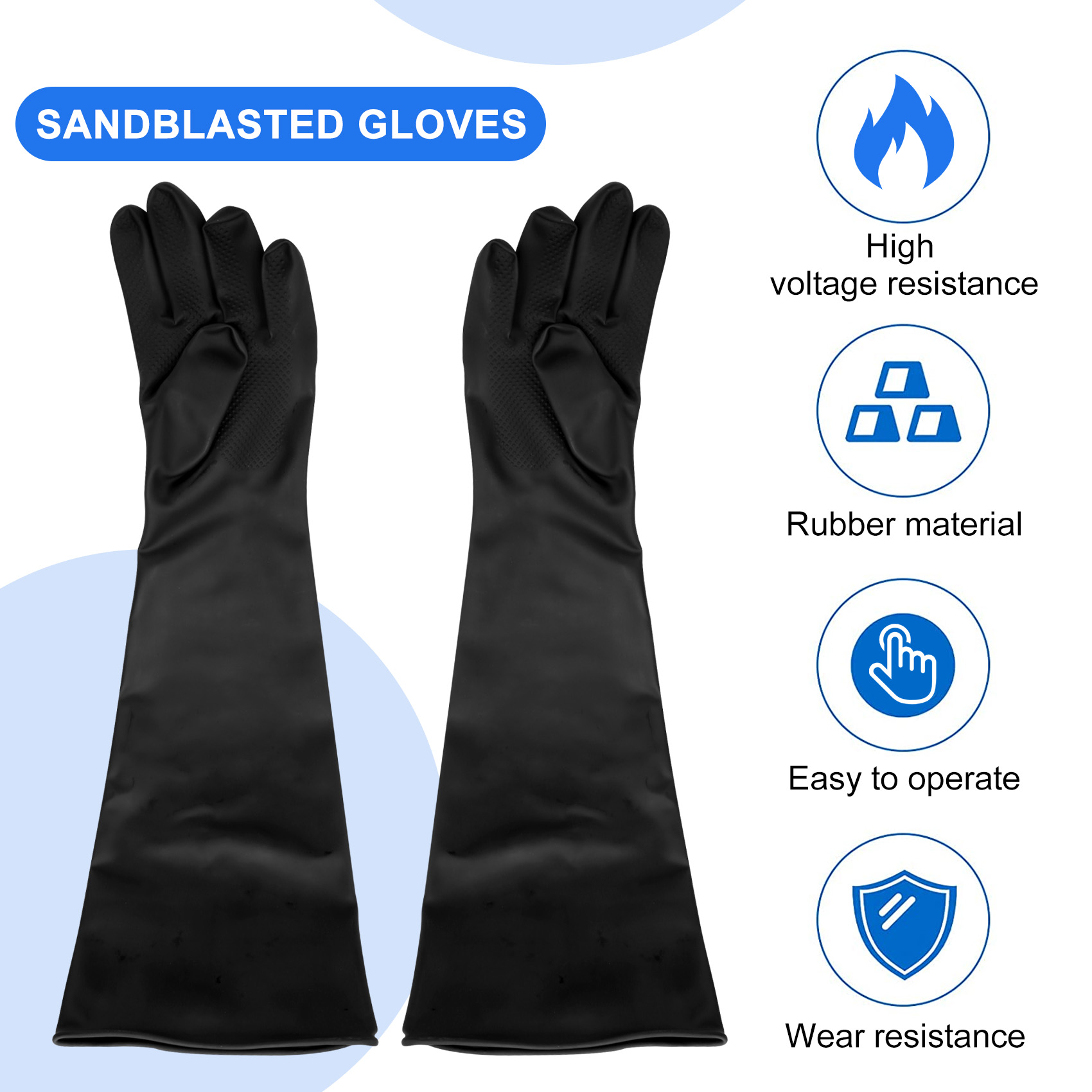 A68P-Sand Blasting Gloves For  - đánh giá và giá Sandblaster Cabinet